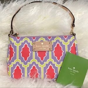 NWOT Kate Spade Wristlet Handbag Cabana Tile